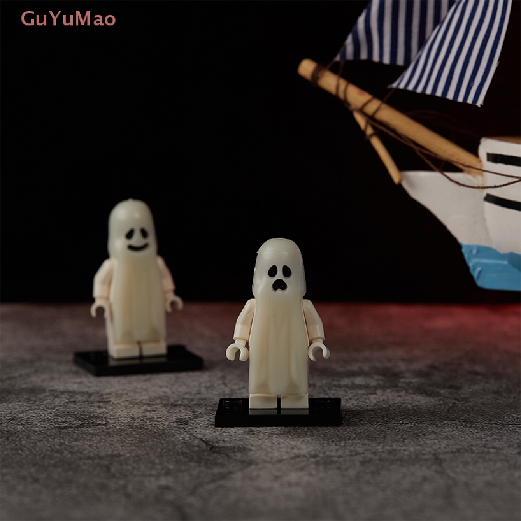 [cxGUYU] Mô Hình Khối Xây Dựng Ma Cười Phát Quang Cho Halloween PRTA