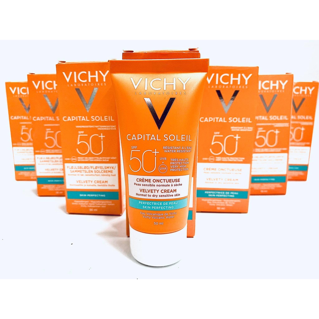 Kem chống nắng không nhờn rít SPF 50 UVA +UVB Vichy Capital Soleil Mattifying Dry Touch Face Fluid 50ml