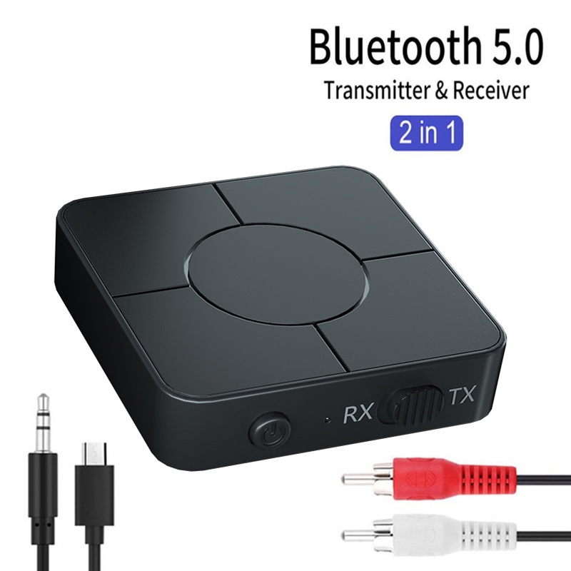 Thiết Bị Nhận Tín Hiệu Âm Thanh Bluetooth 5.0 2 Trong 1 Jack Cắm 3.5mm