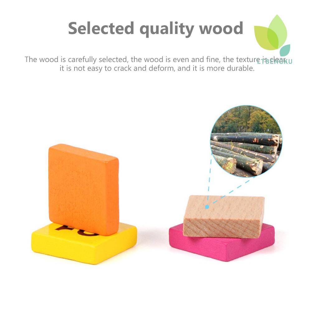 Bộ Đồ Chơi Xếp Hình Bằng Gỗ Chữ Số 1-100 Cho Bé