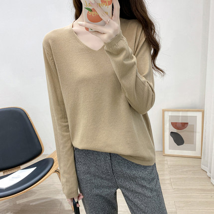 Áo Nữ Tay Dài Cổ Chữ V Thời Trang Quyến Rũ | BigBuy360 - bigbuy360.vn