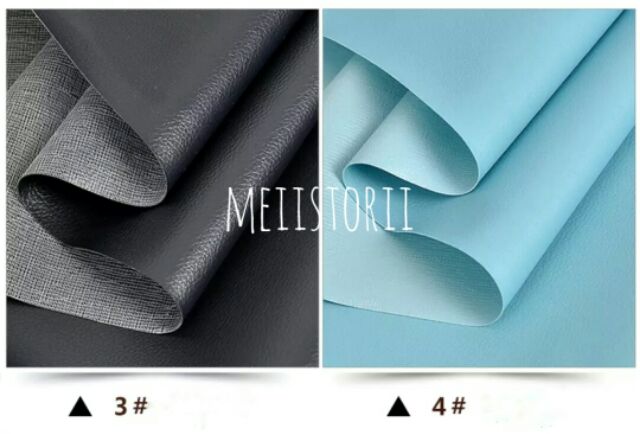 Combo 12 màu vải giả da simili làm đồ handmade 20x30cm