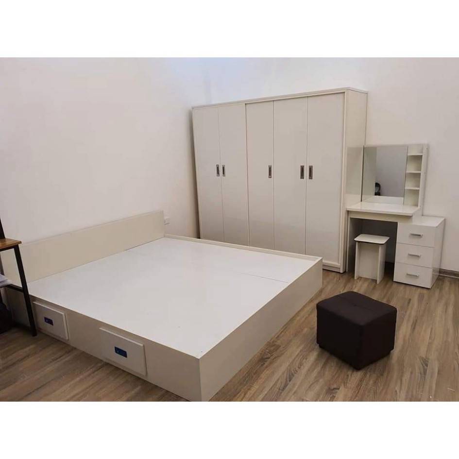 [FREESHIP HN] Giường Nhựa Đài Loan kích thước m6/m8/2m2 có ngăn kéo, chịu lực tốt, bền đẹp tiện lợi