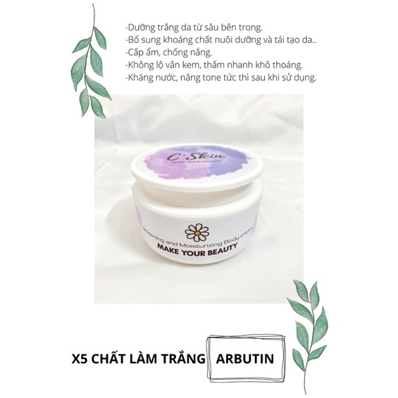 KEM BODY SIÊU TRẮNG DA