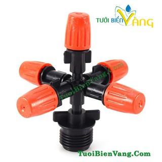 10 béc tưới lan 5 hướng  - chân ren 21