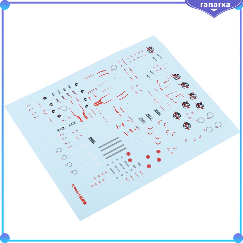 Miếng Dán Decal Chống Nước Cho Mô Hình Gundam Bandai Rg019