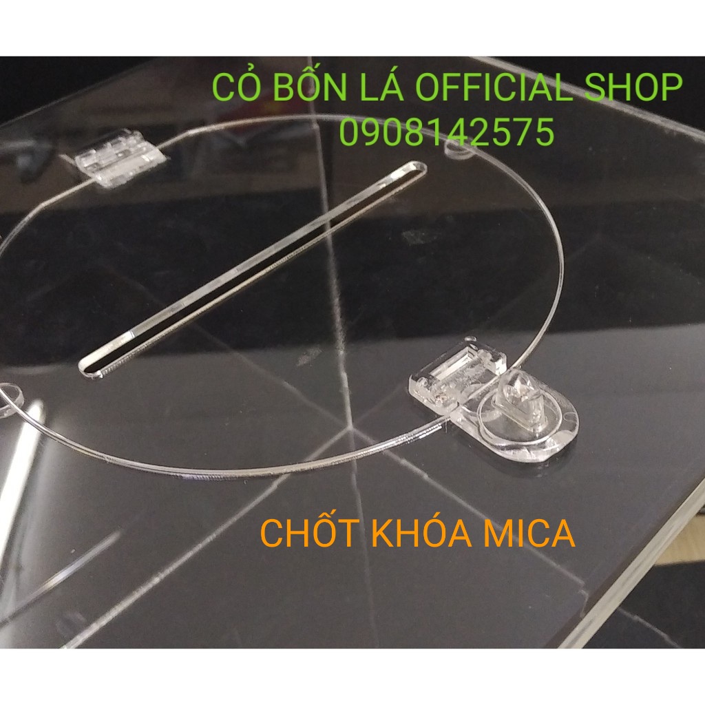 Bộ Chốt Khóa Mica, Bộ khóa cửa tủ mica, nắp mica