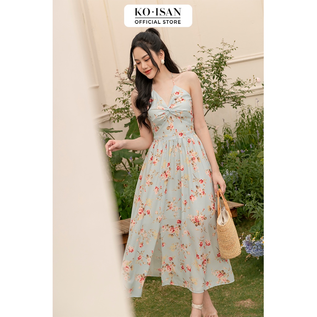 Váy maxi 2 dây dáng dài đi biển hoạ tiết hoa nhí KOISAN 21056508 | BigBuy360 - bigbuy360.vn