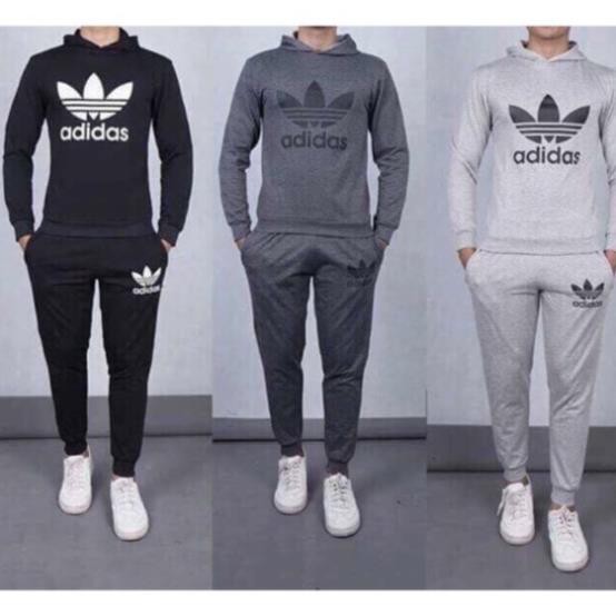 _ FLASH SALE ! Bộ nỉ nam có mũ Adidas. ་