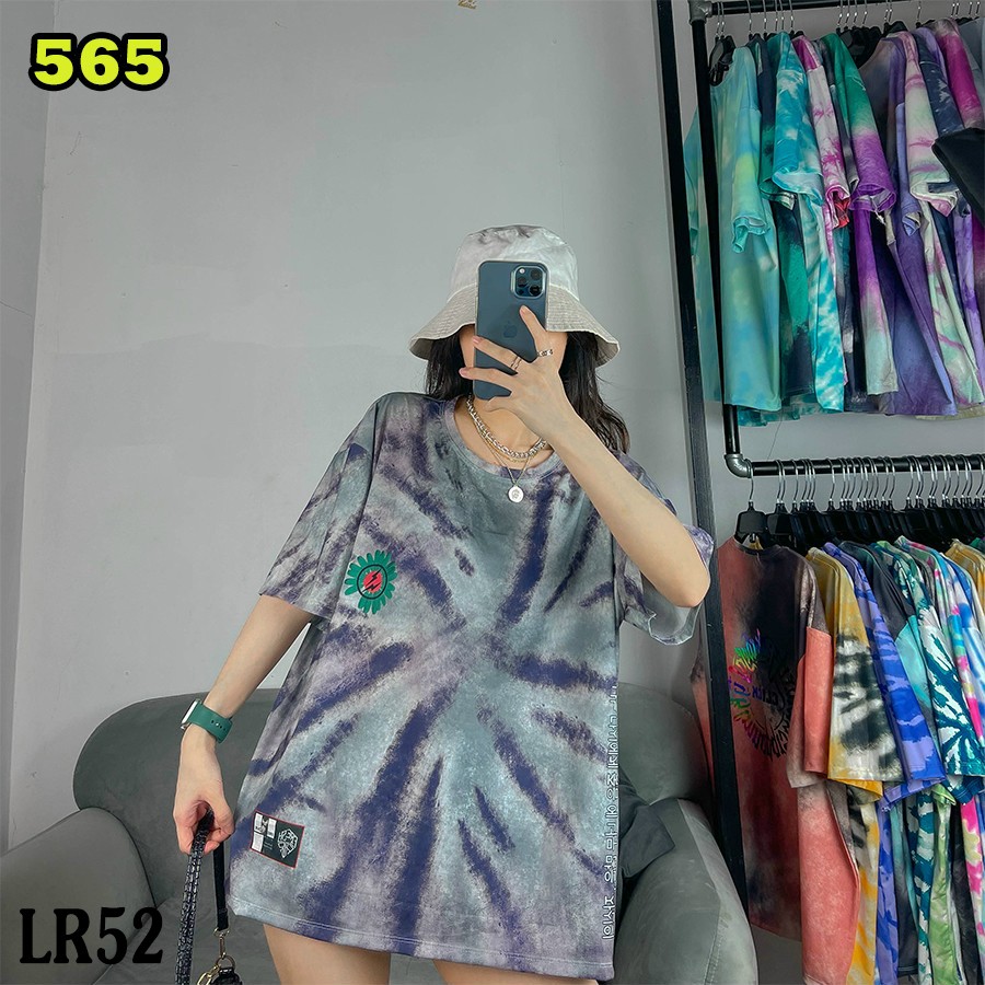 Áo thun loang màu 𝑭𝒓𝒆𝒆𝒔𝒉𝒊𝒑 Áo phông unisex LR52 vải cotton xượt poli co giãn thấm hút tốt, không xù lông