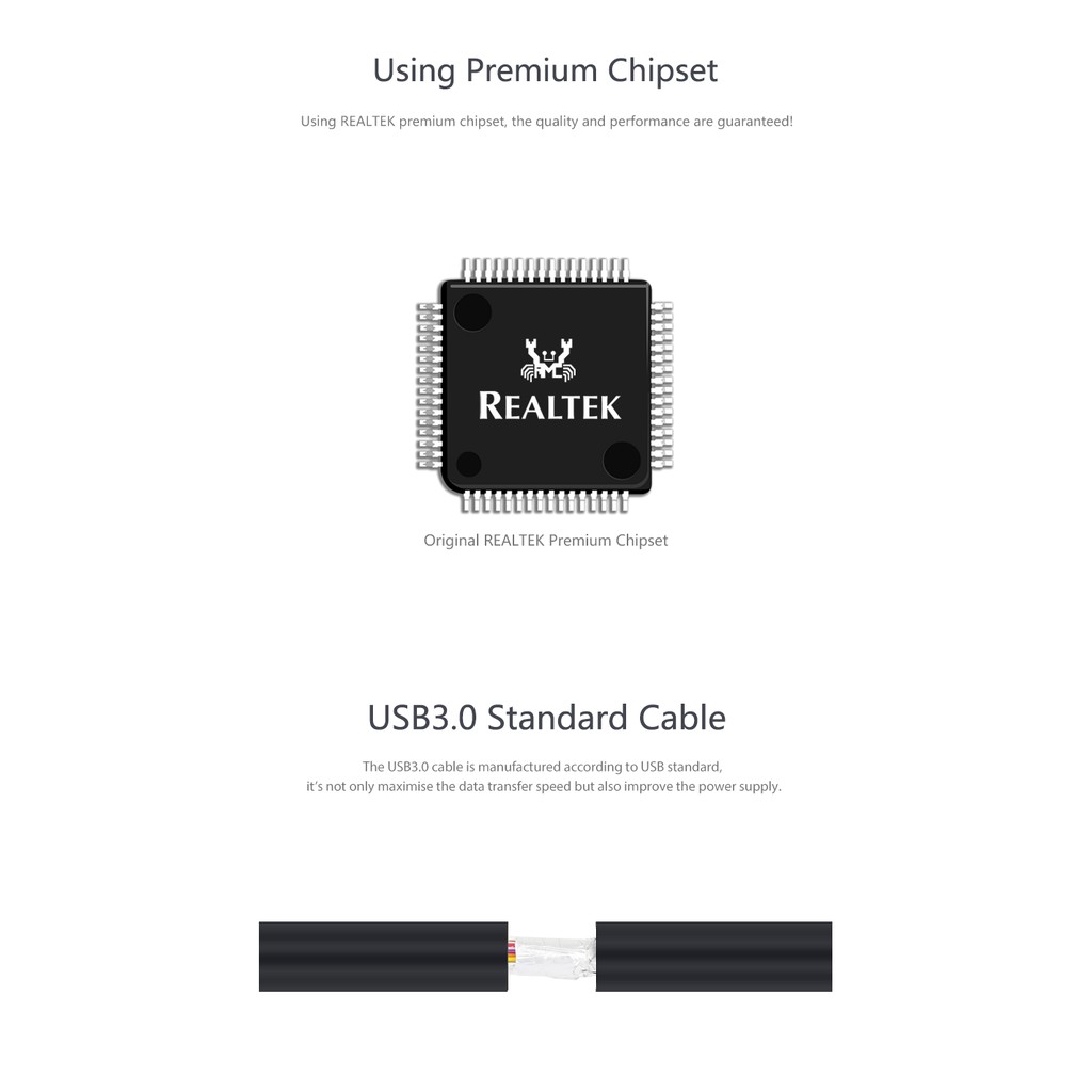 Bộ chia 4 cổng USB 3.0 Tốc độ cao Chính Hãng Unitek Y-3089