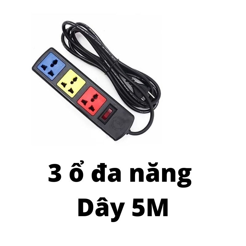 Ổ Cắm Điện LIOA Hàng Chính Hãng Các Loại - Có Công Tắc, Dây Dài 3M / 5M 1000W