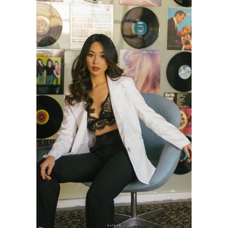 Áo blazer trắng nữ EDINI - A1126