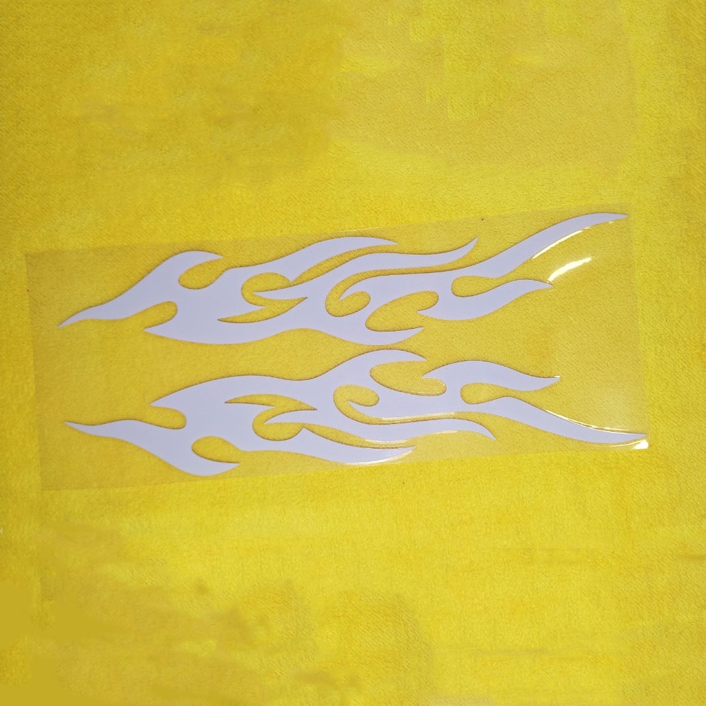 Tem dán, Sticker thể thao Ngọn Lửa 30x6cm (lớn)
