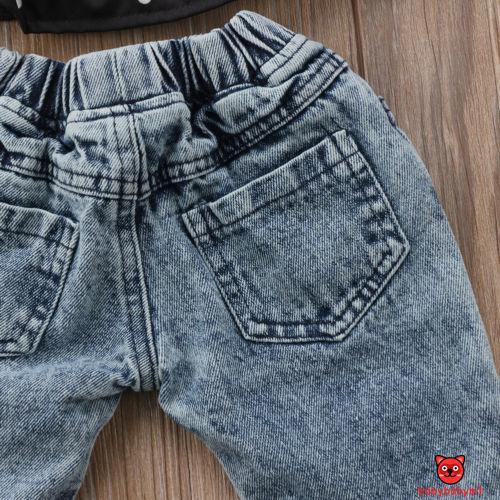 Quần Jeans Rách Cho Bé Gái