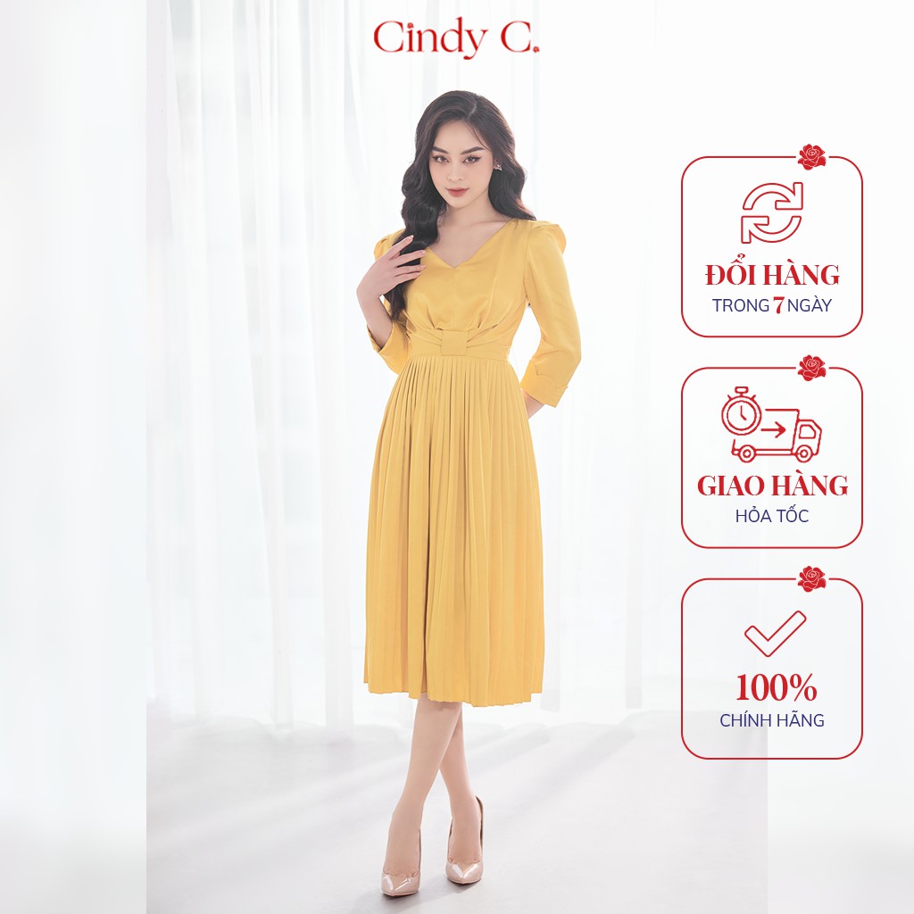 Đầm Tay Lỡ Magaretta Cindy C Chất Liệu Silk 205