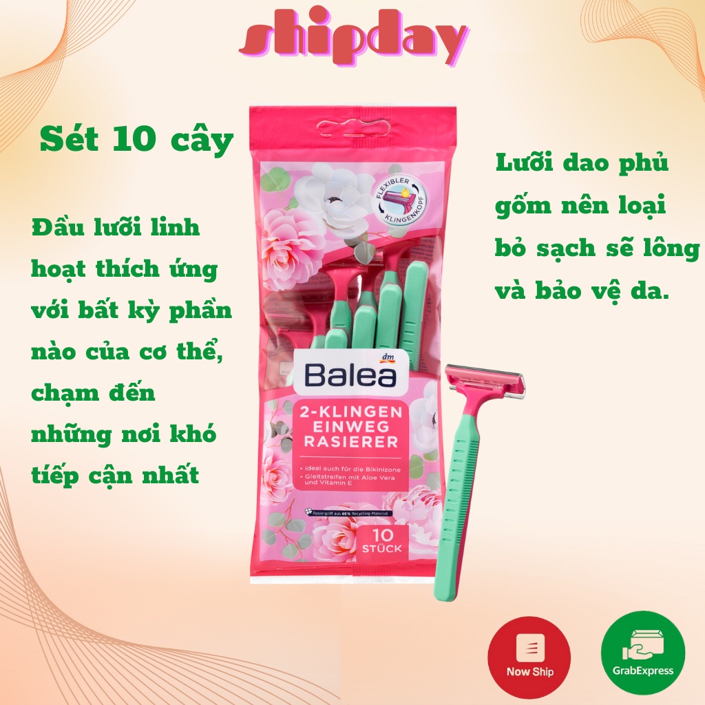 Kem dưỡng sau wax sau cạo lông Balea, ức chế mọc lông - Nội địa Đức đủ bill