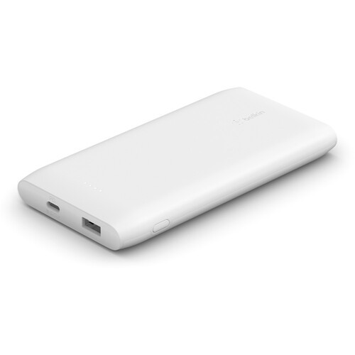 Pin sạc dự phòng Polymer Pocket Power 10,000 mAh, Sạc nhanh 18w PD, cáp đi kèm A-C Belkin, hàng chính hãng - BPB001bt