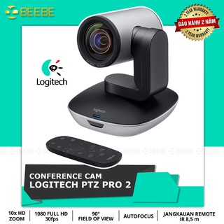Logitech ptz pro 2 - webcam họp trực tuyến chuyên nghiệp, siêu zoom 10x, fullhd 1080p, điều khiển từ xa