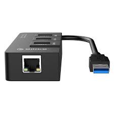 Bộ chia USB HUB 3 cổng USB 3.0 tích hợp cổng Lan HR01-U3