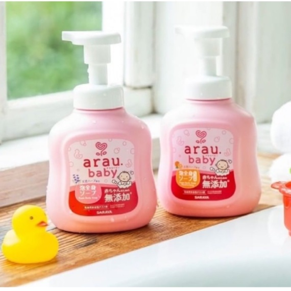 Sữa tắm gội Arau Baby Nhật Bản chai 450ml dành cho bé từ sơ sinh