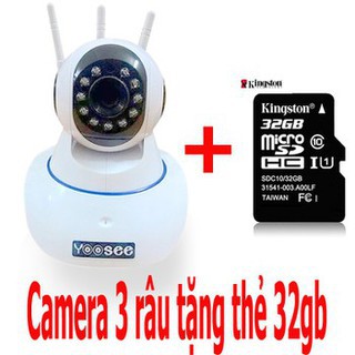 Camera Yoosee 3 râu tặng kèm thẻ nhớ