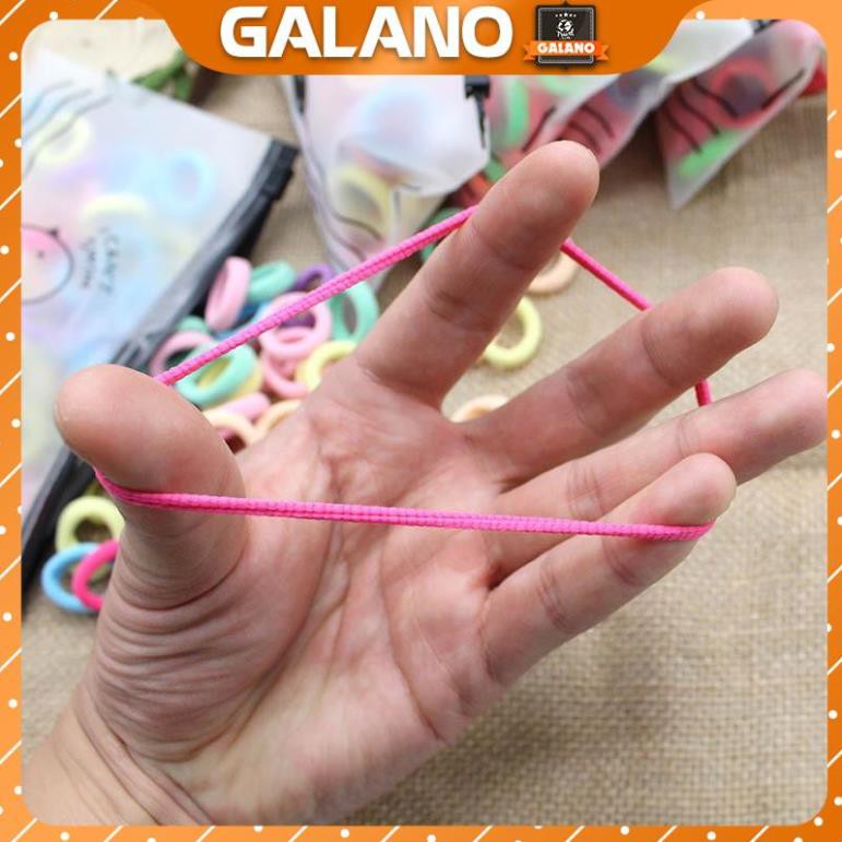 50 Dây buộc tóc GALANO dây chun buộc tóc nỉ co giãn nhiều màu sắc thời trang phong cách Hàn Quốc cho nữ FAH-001309