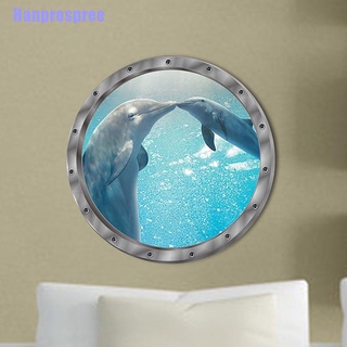 Miếng Dán Tường Trang Trí Hình Cá Heo 3d Hp