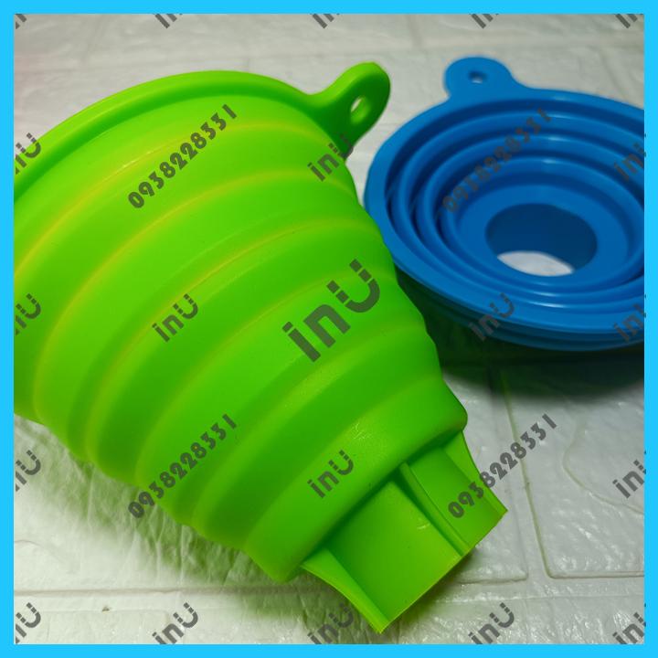 HCM - Phễu silicon gấp gọn đổ chất lỏng, xăng dầu tiện dụng