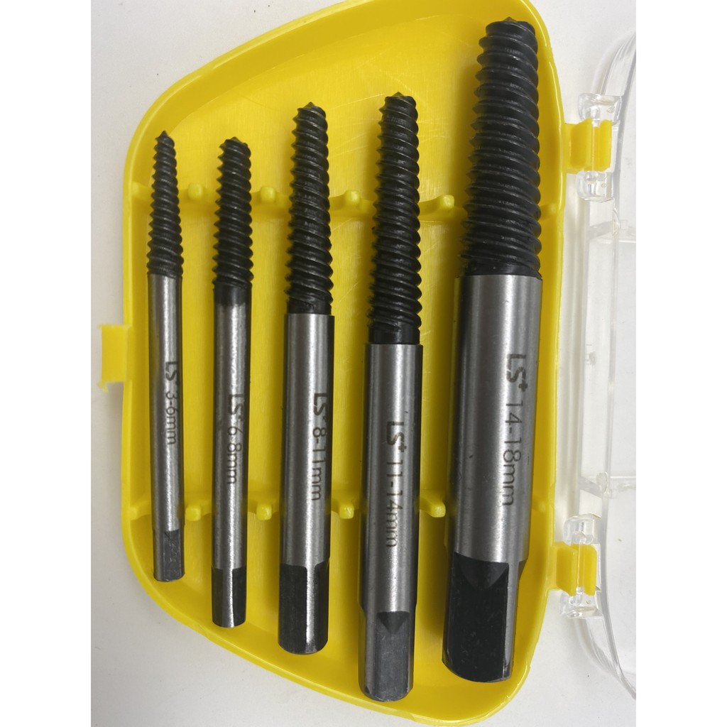 Bộ tarô nhổ ốc gãy 5 chi tiết LS cứng cáp, chuẩn xịn