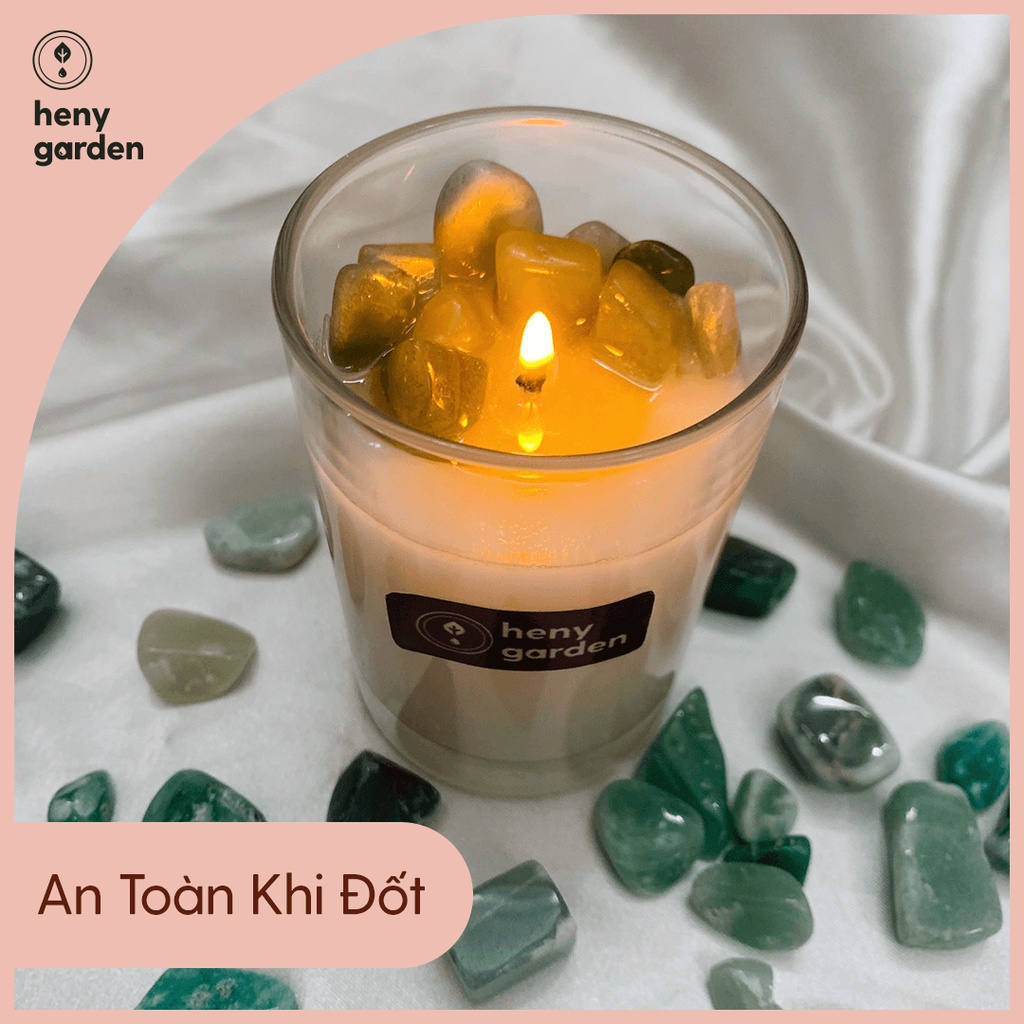 Sỏi Trang Trí Nến Thơm Nhiều Màu Sắc HENY GARDEN