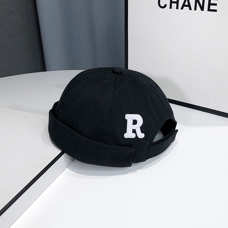 Mũ Nồi Thêu Chữ R Thời Trang Đường Phố Mới Cho Ba Mẹ Và Bé