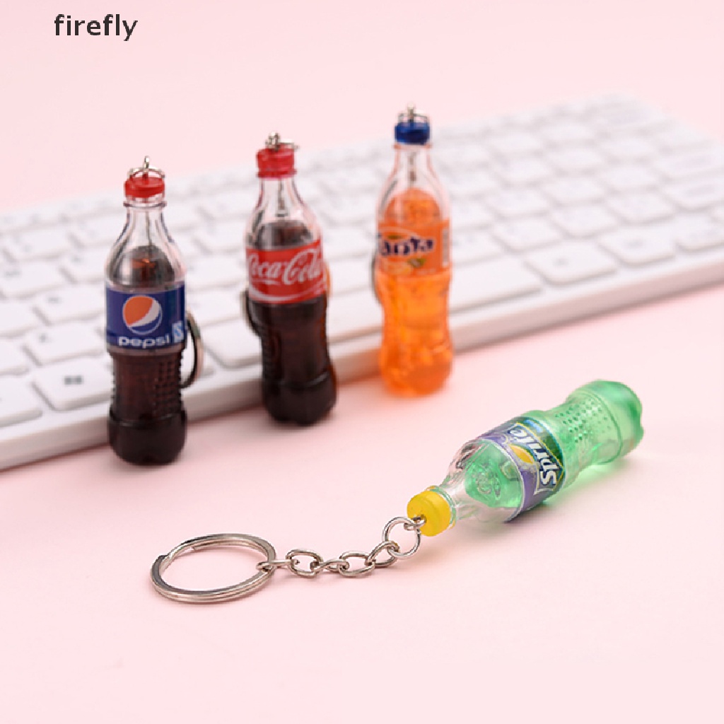 Móc Khóa Nhựa Hình Chai Nước Thời Trang