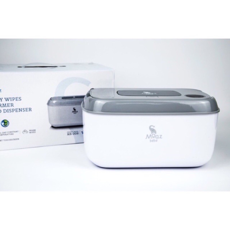 Bảo Hành 1 Năm - Máy làm ấm khăn ướt Moaz bebe MB 008 đèn Led dành cho bé Moazbebe 008