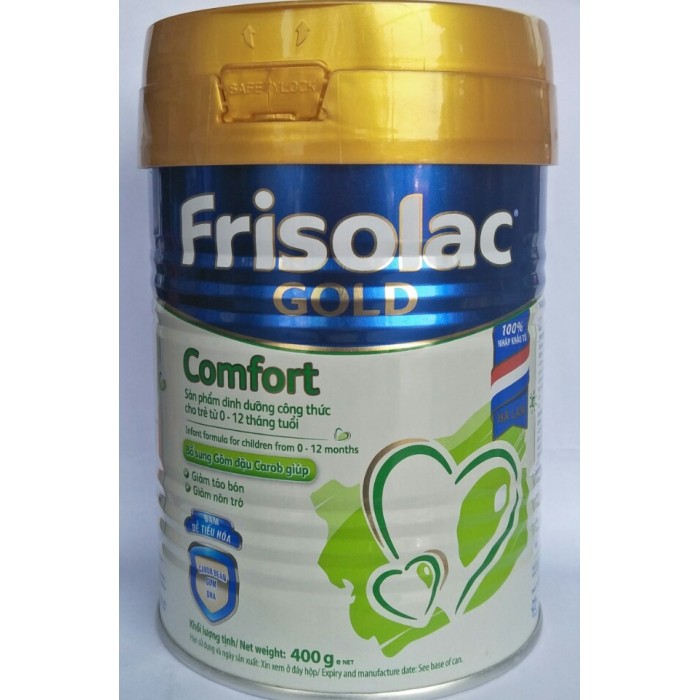 Sữa bột Frisolac Comfort 400g - sữa ưu việt cho trẻ táo bón [Date luôn mới]