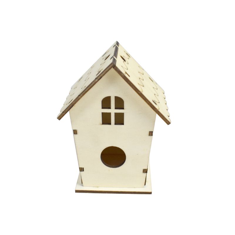 Ngôi nhà tổ chim bằng gỗ DIY thủ công sáng tạo dành cho trang trí nhà cửa