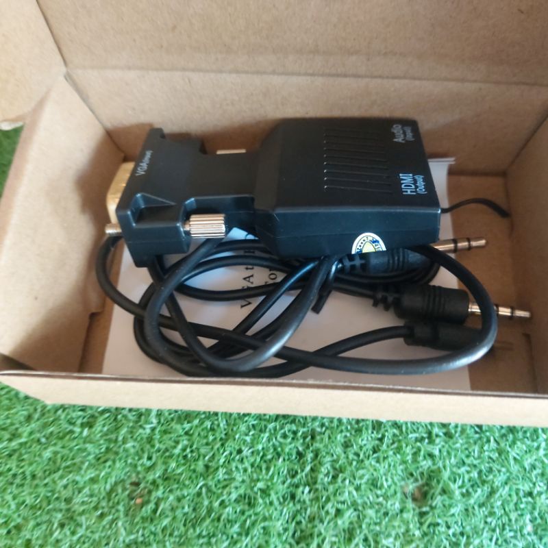 Bộ chuyển đổi VGA sang HDMI có audio hộp đầy đủ