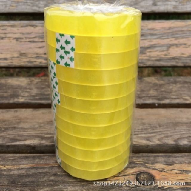 1 lố 12 cuộn băng dính 1cm.