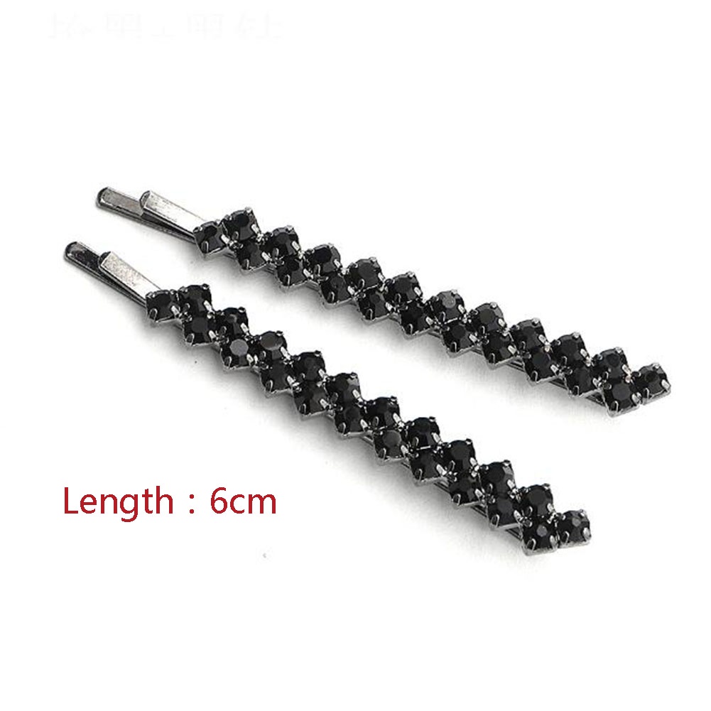 Set 2 Kẹp Tóc Đính Đá Pha Lê Lấp Lánh