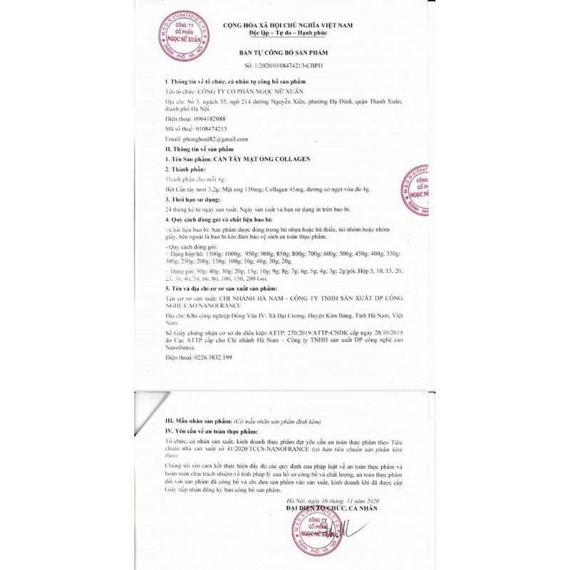 Cần Tây Mật Ong Collagen Hộp 15 Gói Hàng Chuẩn