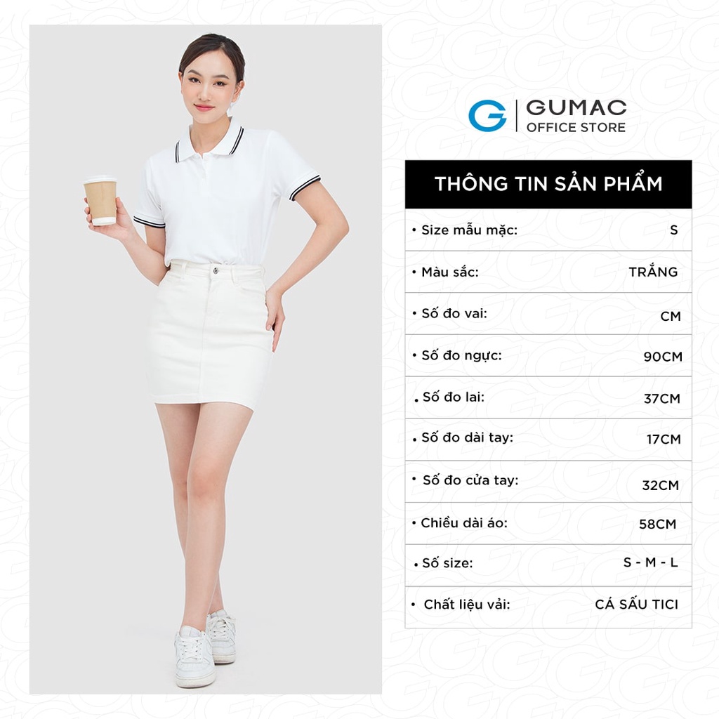Áo polo bo sọc  Thời trang GUMAC ATC05018