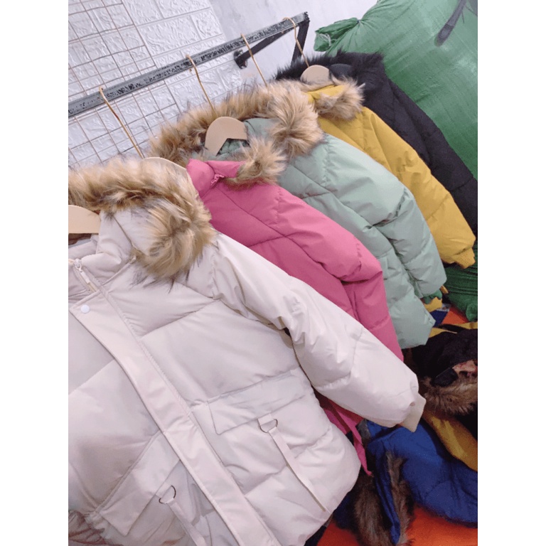 (HCM) ÁO KHOÁC PHAO MÙA ĐÔNG NỮ CÓ MŨ LÔNG VŨ CỰC XINH THỜI TRANG MÙA ĐÔNG ẤM ÁP , GIỮ ẤM CƠ THỂ KME FASHION