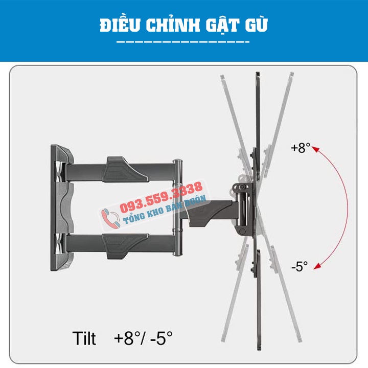 Giá Treo Tivi Xoay Góc NB - P4 32 - 55 Inch - Giá Treo Tivi Đa Năng P4 - Thiết Kế Nhỏ Gọn - Sử Dụng Tiện Lợi