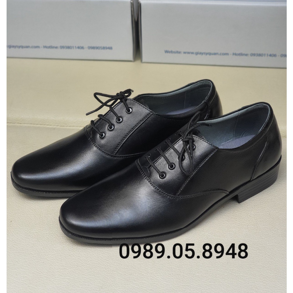Giày da nam công sở mã 407 - Da Thật 100%, Có Khâu Đế, Bảo hành 12 tháng