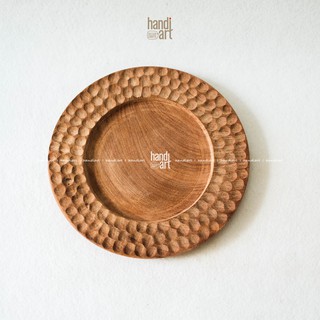 Dĩa gỗ, Dĩa gỗ tròn decor (25cm)