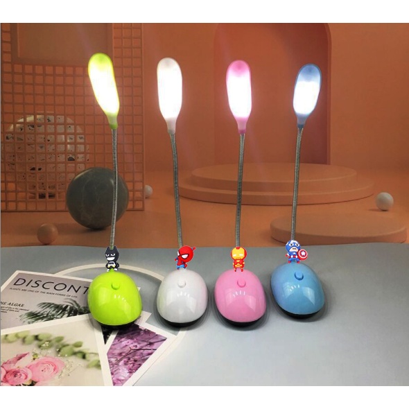 đèn bàn mini siêu anh hùng DBM8 dễ thương cute hoạt hình