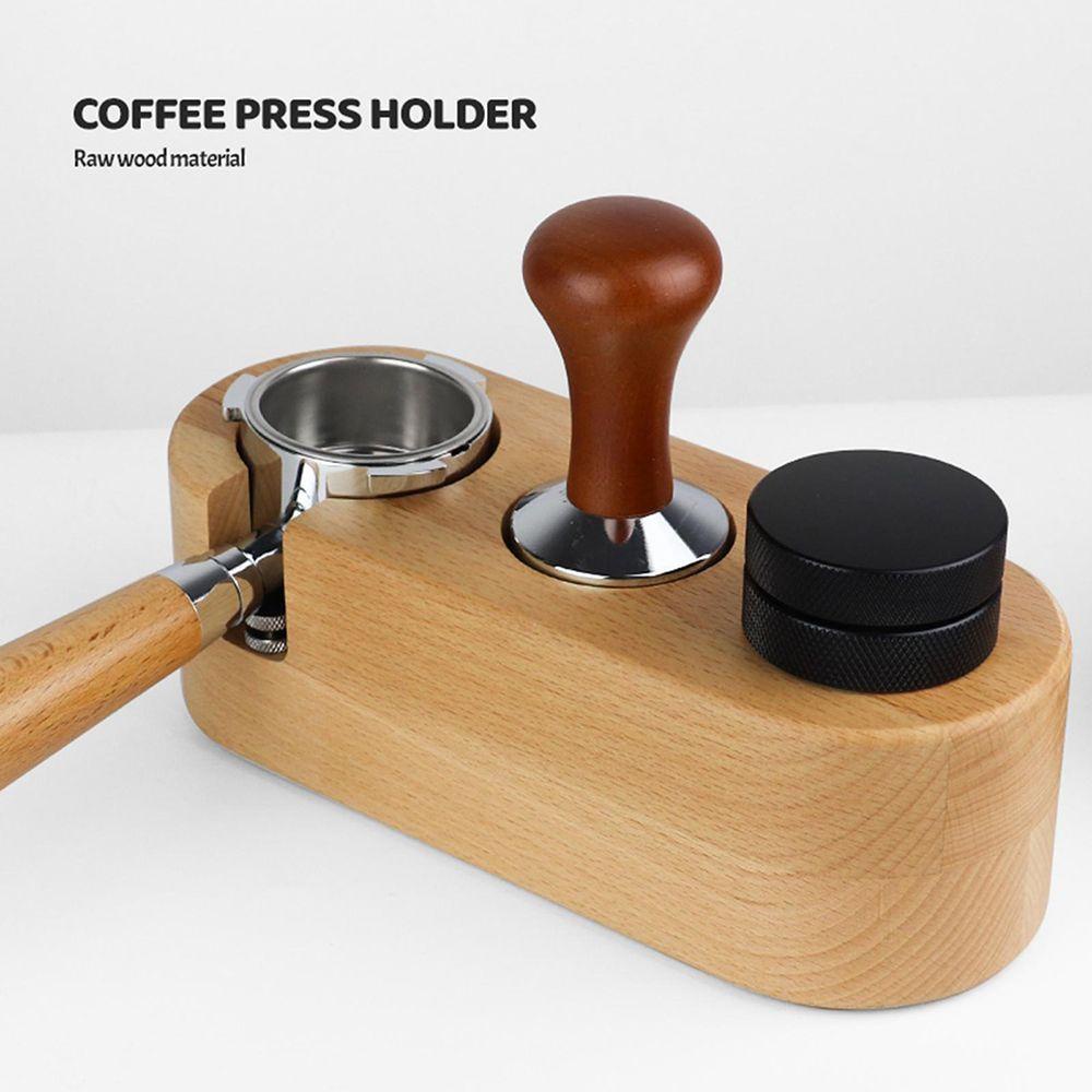 CONOPERY Giá Đỡ Bộ Lọc Cà Phê Espresso Bằng Gỗ Ba Lỗ Trang Trí Nhà Ở / Quán Bar