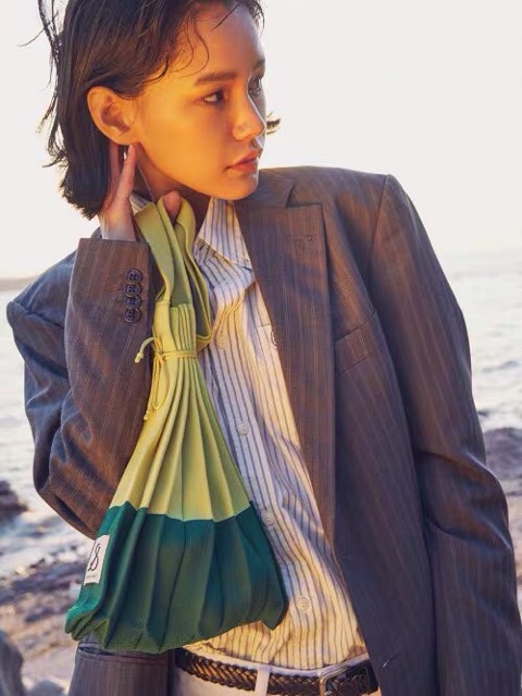 Túi len quạt vintage dập ly (video, ảnh thật)