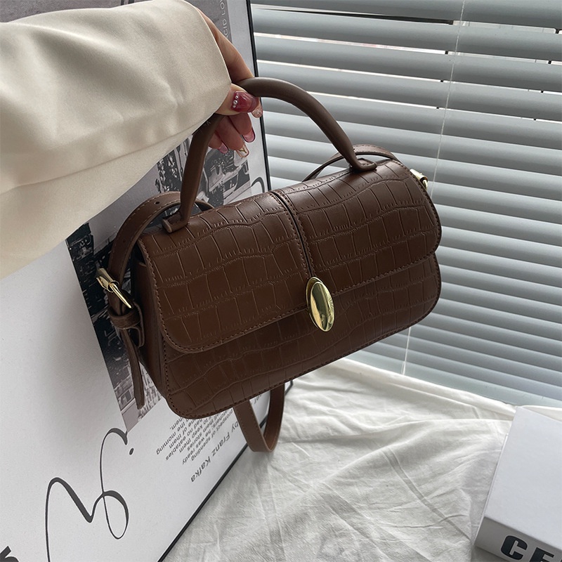 IELGY Túi Đeo Chéo Họa Tiết Vân Đá Có Thể Điều Chỉnh Phong Cách Hàn Quốc Cho Nữ