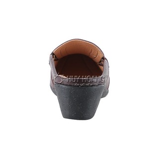Giày sabo nữ da bò màu nâu đất PH7937